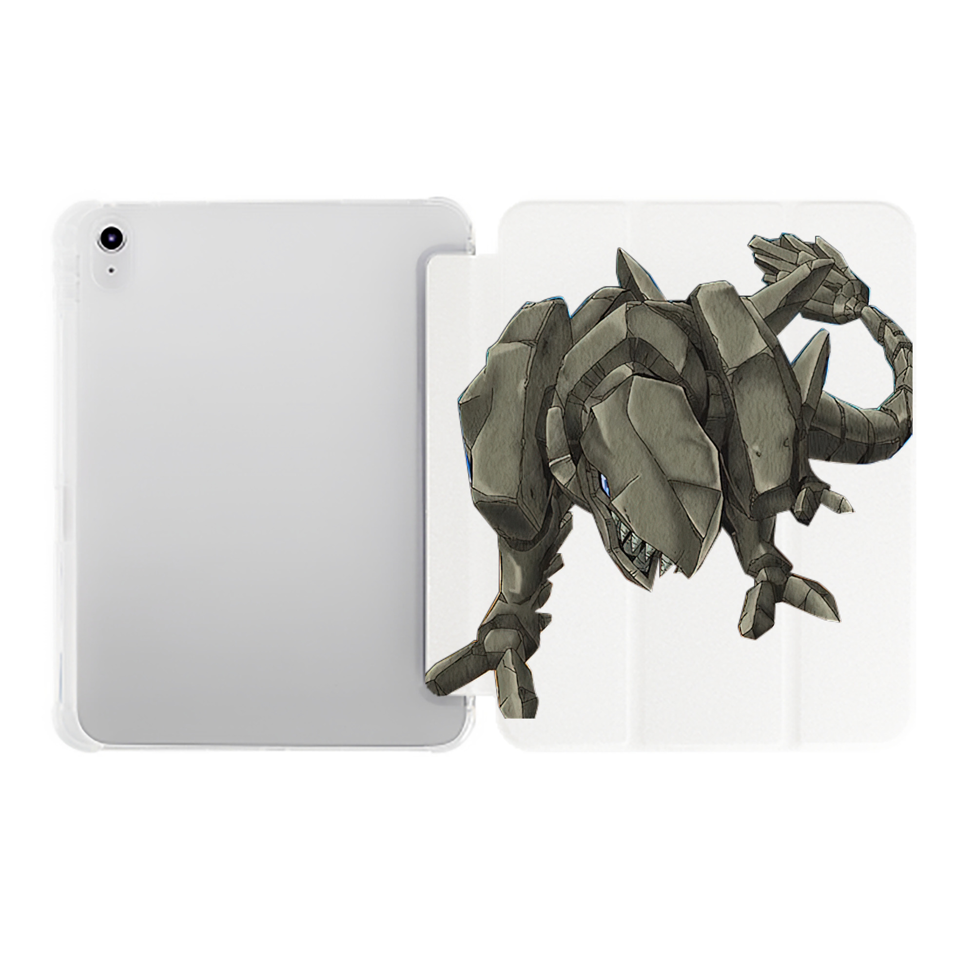 （画像用） 遊☆戯☆王 Yu-Gi-Oh! IPad ケース ペン収納付き 三つ折りスタンド PUレザー×シリコン 対応機種9.5/10.5/10.9インチ
